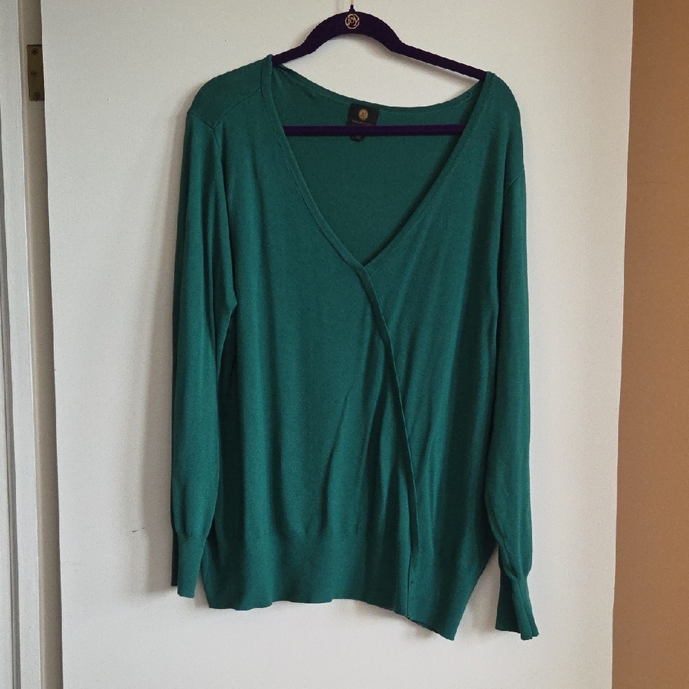 JM Collection Deep Green Sweater
